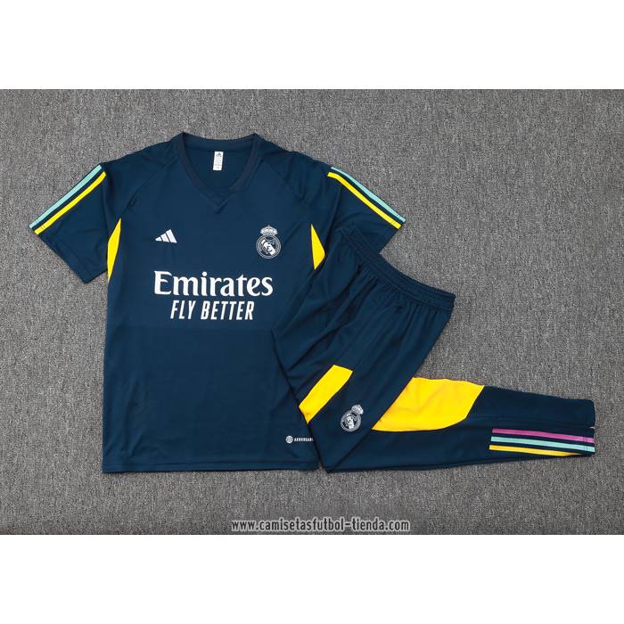 Chandal del Real Madrid 2023 2024 Manga Corta Azul